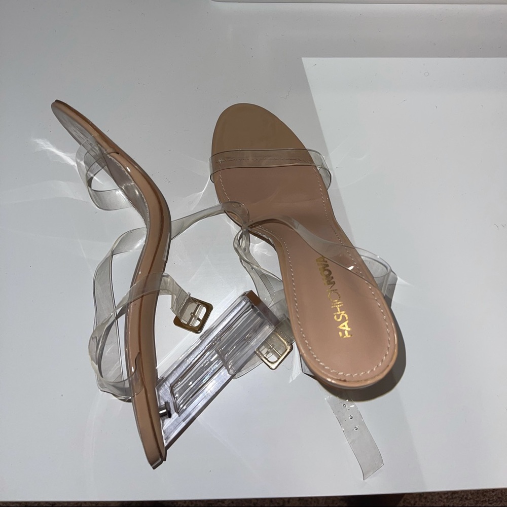 4 inch glass slipper transparent